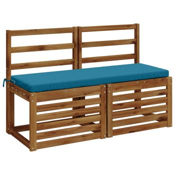 2-teilige Bankkissen SOEST 100 % Polyester Himmelblau