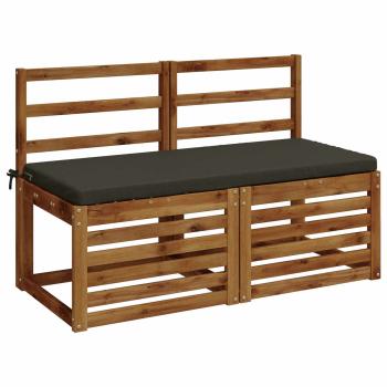 2-teilige Bankkissen SOEST 2 stk. 100 % Polyester Anthrazit