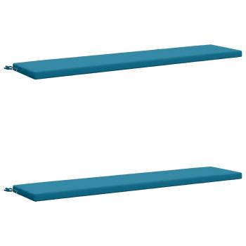 2-teilige Bankkissen SOEST 2 stk. 100 % Polyester Himmelblau