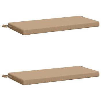 2-teilige Bankkissen SOEST 2 stk. 100 % Polyester Sand