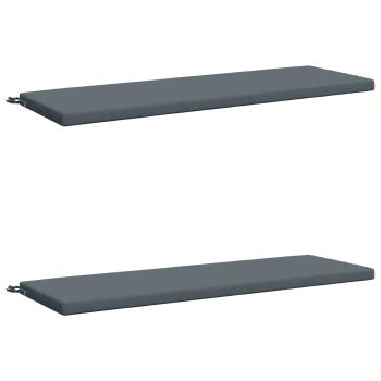 Bankkissen SOEST 2 stk. 100 % Polyester Blau 140 x 50 x 5 cm