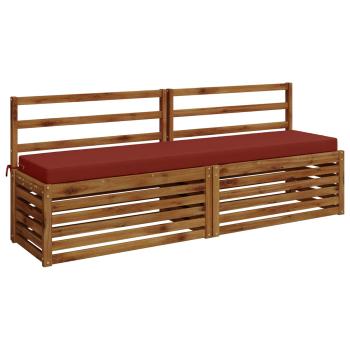 2-teilige Bankkissen SOEST 2 stk. 100 % Polyester Rot