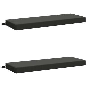 2-teilige Bankkissen SOEST 2 stk. 100 % Polyester Anthrazit