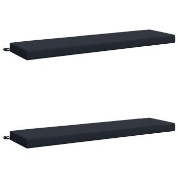 Bankkissen SOEST 2 stk. 100 % Polyester Dunkelblau