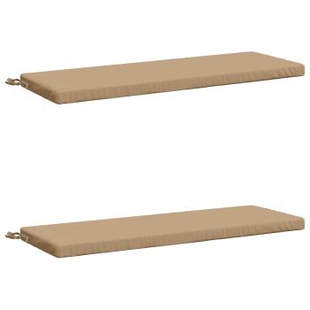 2-teilige Bankkissen SOEST 2 stk. 100 % Polyester Sand