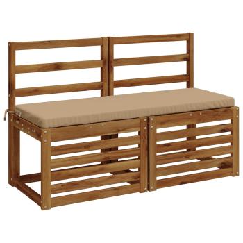 2-teilige Bankkissen SOEST 2 stk. 100 % Polyester Sand