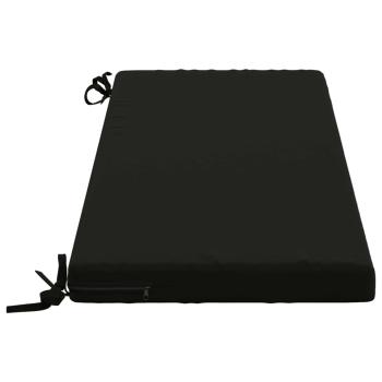 2-teilige Bankkissen SOEST 2 stk. 100 % Polyester Schwarz