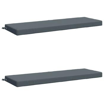 Bankkissen SOEST 2 stk. 100 % Polyester Blau 140 x 50 x 8 cm
