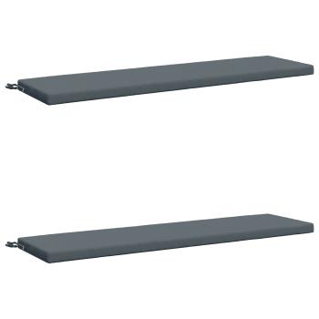 ARDEBO.de - 2-teilige Bankkissen SOEST 2 stk. 100 % Polyester Blau