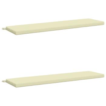 2-teilige Bankkissen SOEST 2 stk. 100 % Polyester Creme