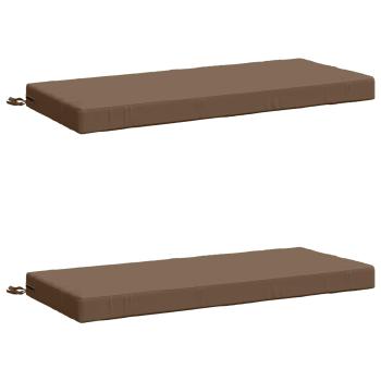 2-teilige Bankkissen SOEST 2 stk. 100 % Polyester Taupe