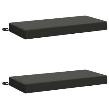 2-teilige Bankkissen SOEST 2 stk. 100 % Polyester Anthrazit