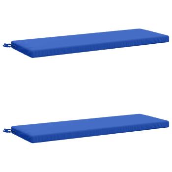 ARDEBO.de - 2-teilige Bankkissen SOEST 2 stk. 100 % Polyester Königsblau