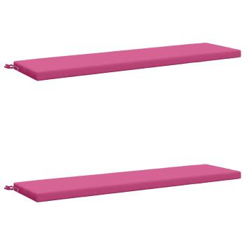 2-teilige Bankkissen SOEST 2 stk. 100 % Polyester Rosa