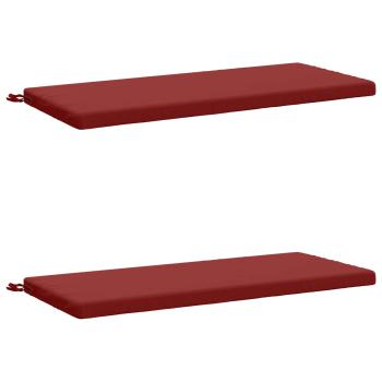 2-teilige Bankkissen SOEST 2 stk. 100 % Polyester Weinrot