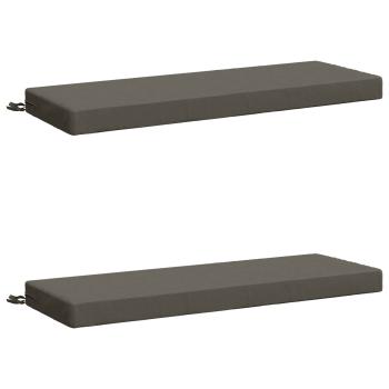2-teilige Bankkissen SOEST 2 stk. 100 % Polyester Grau
