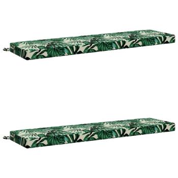 Bankkissen SOEST 2 stk. 100 % Polyester Blattmuster
