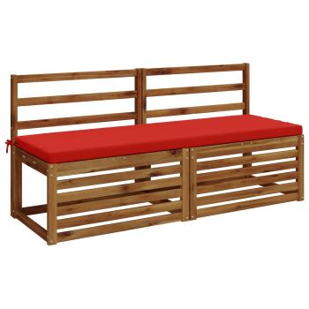 2-teilige Bankkissen SOEST 2 stk. 100 % Polyester Rot