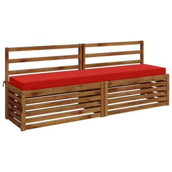 2-teilige Bankkissen SOEST 2 stk. 100 % Polyester Rot