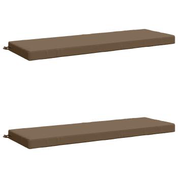 2-teilige Bankkissen SOEST 2 stk. 100 % Polyester Taupe