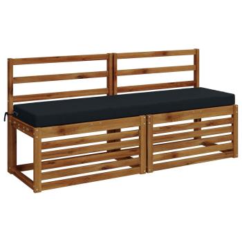 2-teilige Bankkissen SOEST 2 stk. 100 % Polyester Dunkelblau