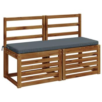 2-teilige Bankkissen SOEST 2 stk. 100 % Polyester Blau