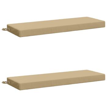 2-teilige Bankkissen SOEST 2 stk. 100 % Polyester Beige