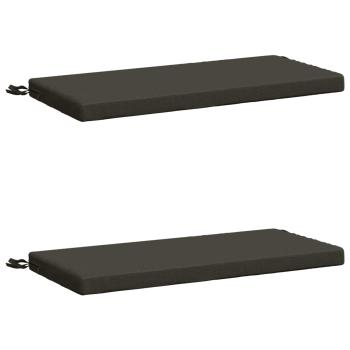 Bankkissen SOEST 2 stk. 100 % Polyester Anthrazit