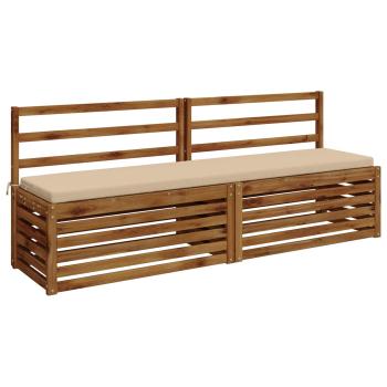 Bankkissen SOEST 2 stk. 100 % Polyester Creme 200 x 40 x 5 cm