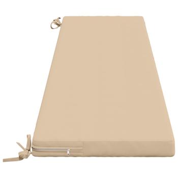 Bankkissen SOEST 2 stk. 100 % Polyester Creme 200 x 40 x 5 cm