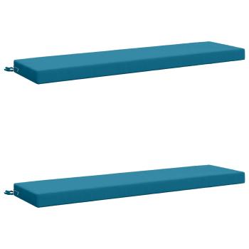 Bankkissen SOEST 2 stk. 100 % Polyester Himmelblau