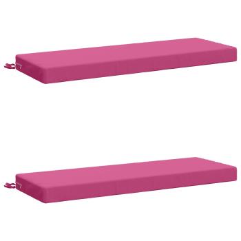 ARDEBO.de - 2-teilige Bankkissen SOEST 2 stk. 100 % Polyester Rosa