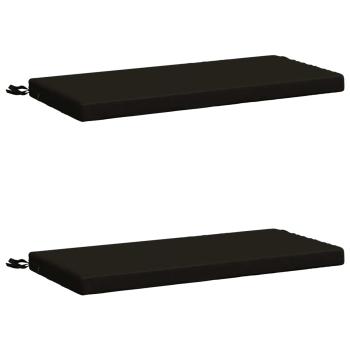2-teilige Bankkissen SOEST 2 stk. 100 % Polyester Schwarz