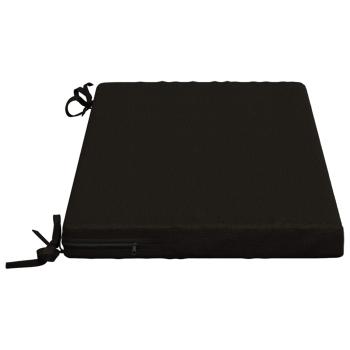 2-teilige Bankkissen SOEST 2 stk. 100 % Polyester Schwarz