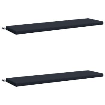 Bankkissen SOEST 2 stk. 100 % Polyester Dunkelblau