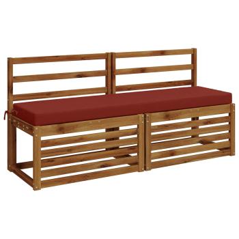2-teilige Bankkissen SOEST 2 stk. 100 % Polyester Rot