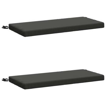 2-teilige Bankkissen SOEST 2 stk. 100 % Polyester Anthrazit