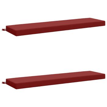 2-teilige Bankkissen SOEST 2 stk. 100 % Polyester Weinrot