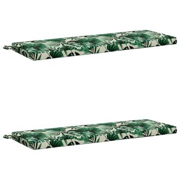 Bankkissen SOEST 2 stk. 100 % Polyester Blattmuster