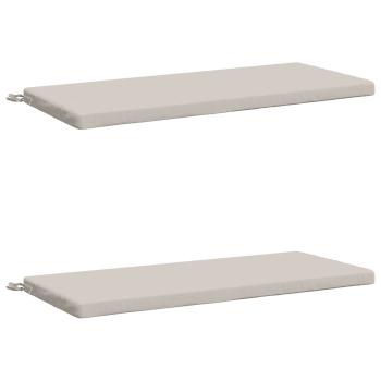 2-teilige Bankkissen SOEST 2 stk. 100 % Polyester Weiß