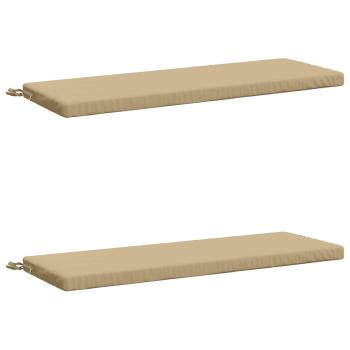2-teilige Bankkissen SOEST 2 stk. 100 % Polyester Beige