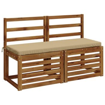 2-teilige Bankkissen SOEST 2 stk. 100 % Polyester Beige