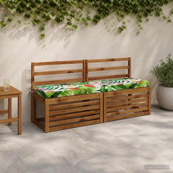 ARDEBO.de - 2-teilige Bankkissen SOEST 2 stk. 100 % Polyester Mehrfarbig