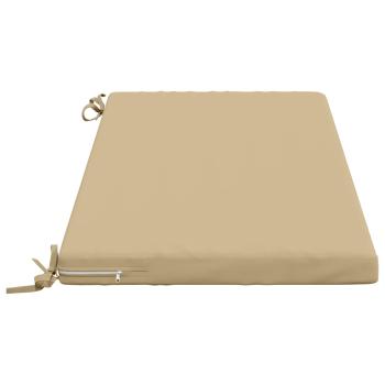 Bankkissen SOEST 2 stk. 100 % Polyester Beige 110 x 50 x 5 cm