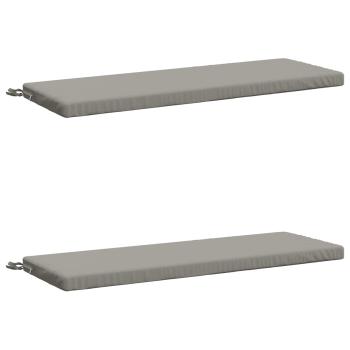 2-teilige Bankkissen SOEST 2 stk. 100 % Polyester Grau