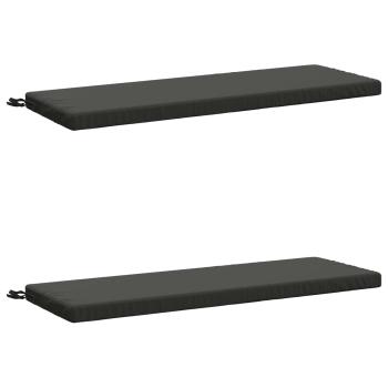 2-teilige Bankkissen SOEST 2 stk. 100 % Polyester Anthrazit