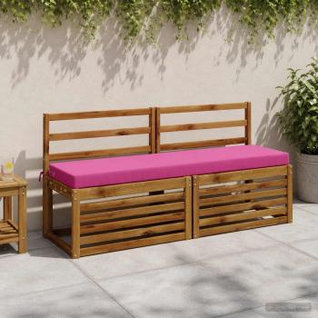 ARDEBO.de - Bankkissen SOEST 2 stk. 100 % Polyester Rosa 140 x 40 x 8 cm
