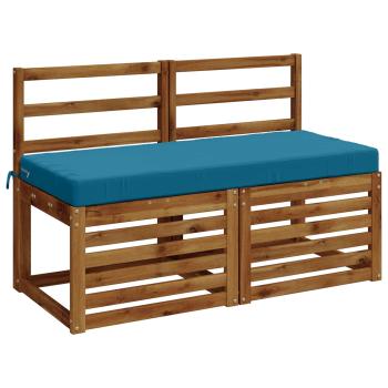 2-teilige Bankkissen SOEST 2 stk. 100 % Polyester Himmelblau