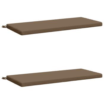 2-teilige Bankkissen SOEST 2 stk. 100 % Polyester Taupe