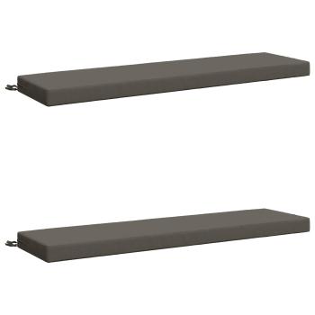 2-teilige Bankkissen SOEST 2 stk. 100 % Polyester Grau